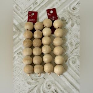 24 Piece Wooden Beads